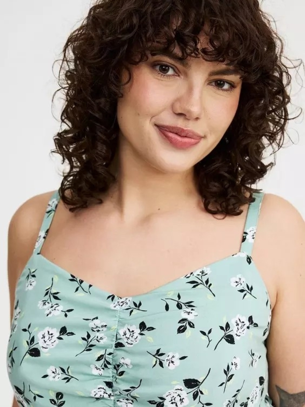 Torrid Mini Floral A-Line Sundress Challis Skater Dress Size 0X (12,L) - Picture 6 of 14